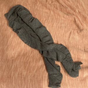 J. Crew Gray Ruffled Scarf